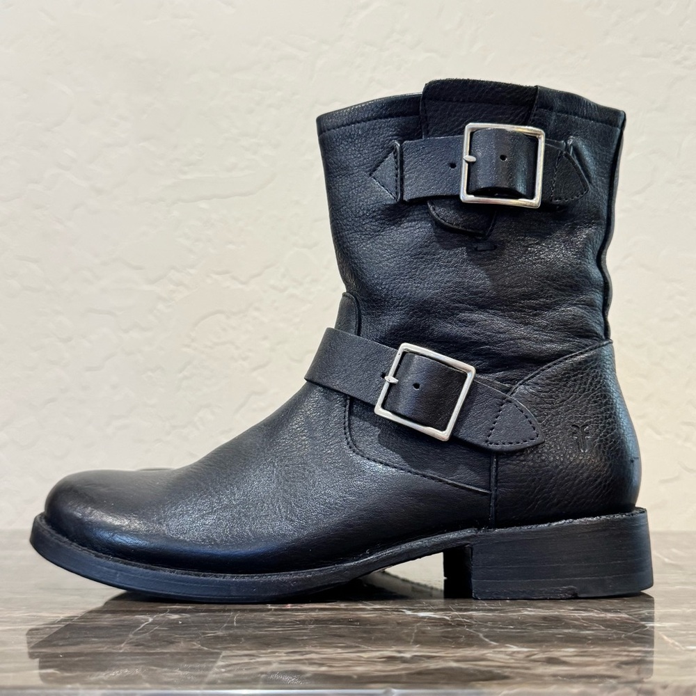 Frye Vicky Leather Engineer Moto Boots
